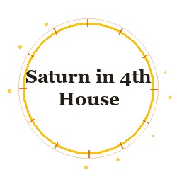 Saturn in 4th House
